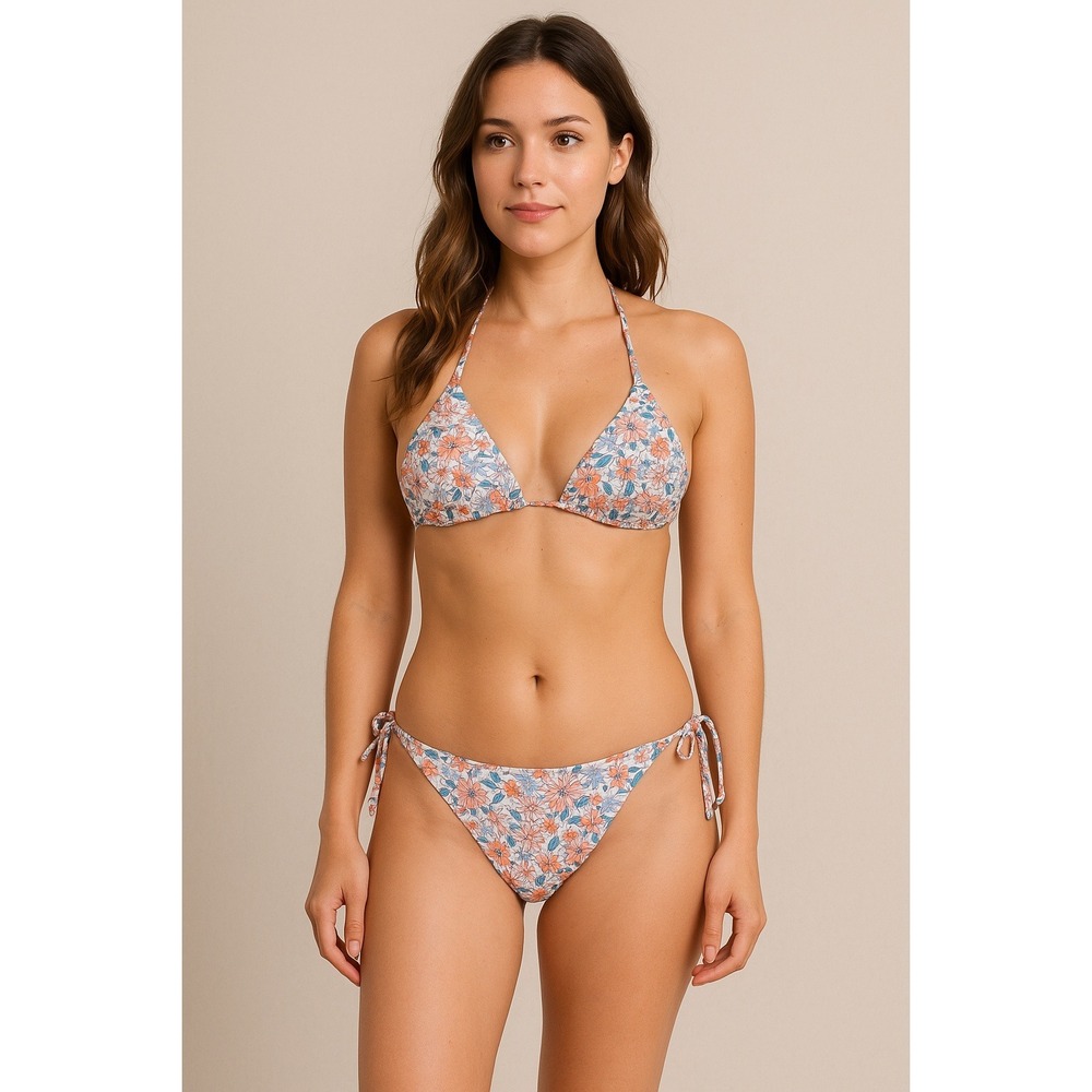 Womens Bikini‎ Set Size M Floral Swimwear Beach Summer Cottagecore